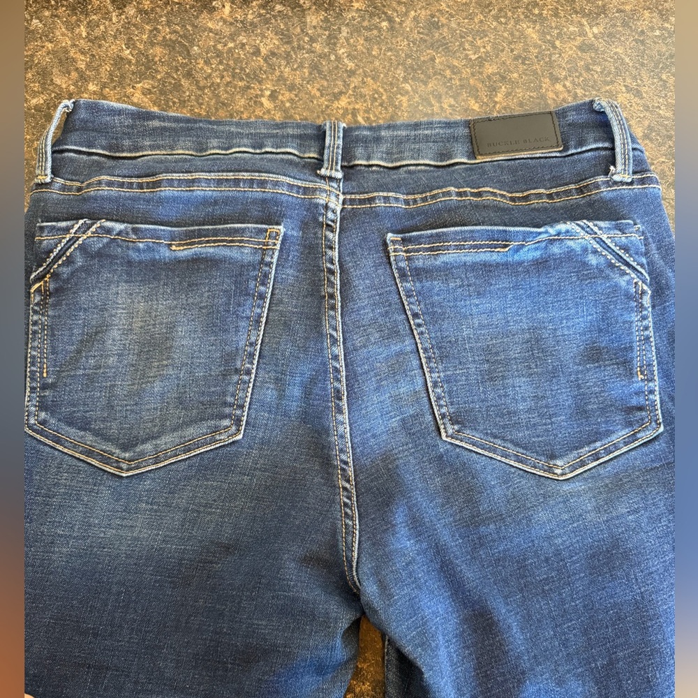 Buckle Black Women's Dark Blue Skinny Jeans